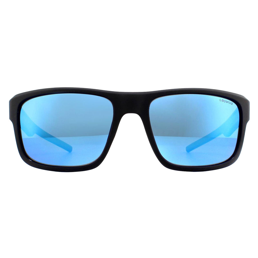 Polaroid Sunglasses PLD 3018/S DL5 JY Matte Black Grey Blue Mirror Polarized