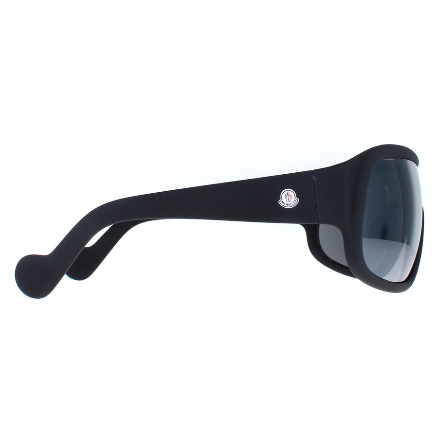 Moncler Sunglasses ML0048 02C Matte Black Smoke Mirror