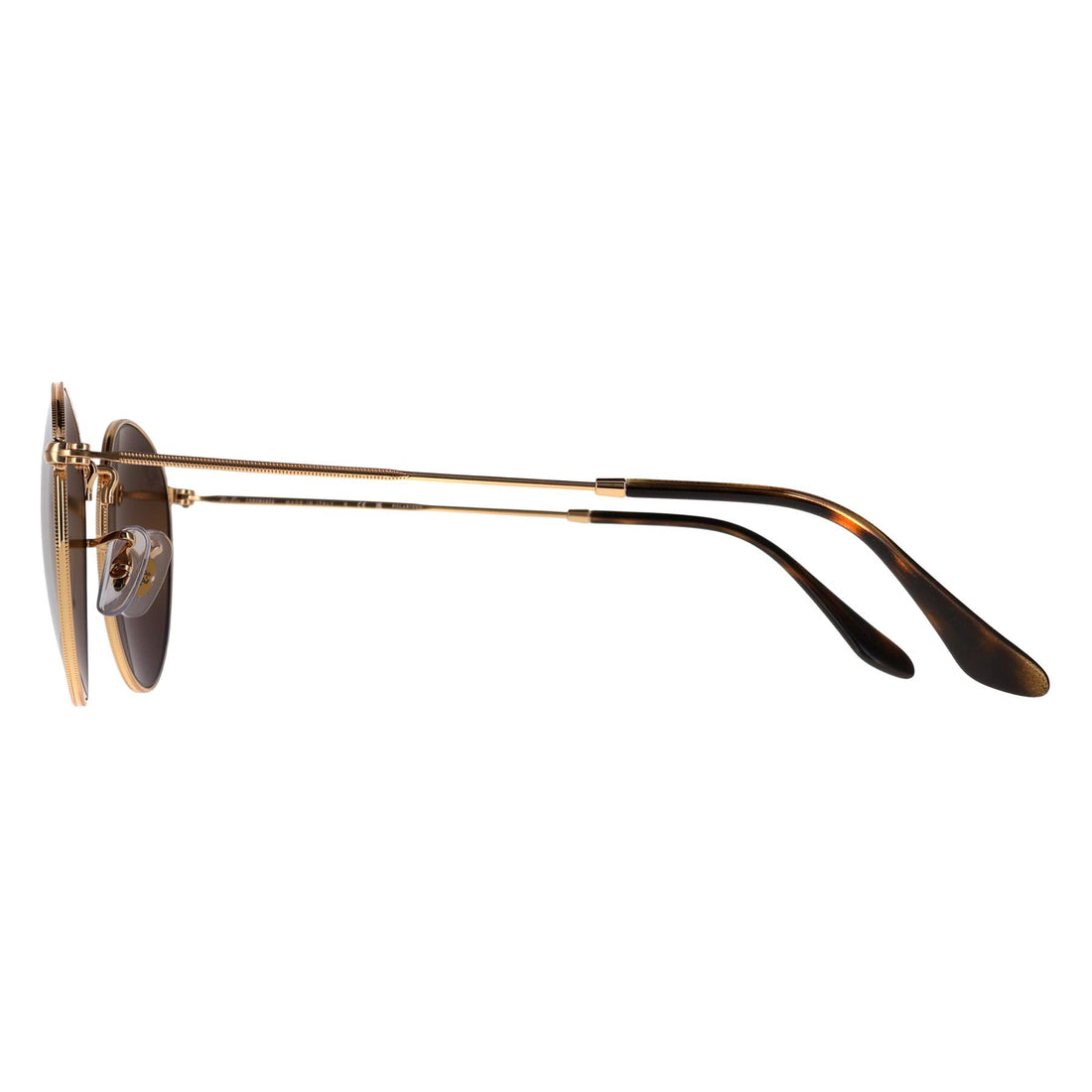 Ray-Ban Sunglasses Round Metal RB3447 001/G5 Gold Silver Brown Polarized Chromance
