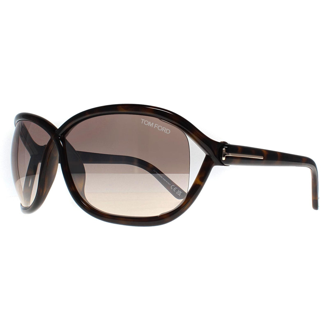 Tom Ford Sunglasses Fernanda FT1069 52G Dark Havana Brown Mirror