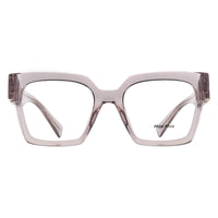 Miu Miu Glasses Frames MU04UV 12W1O1 Transparent Mauve Women