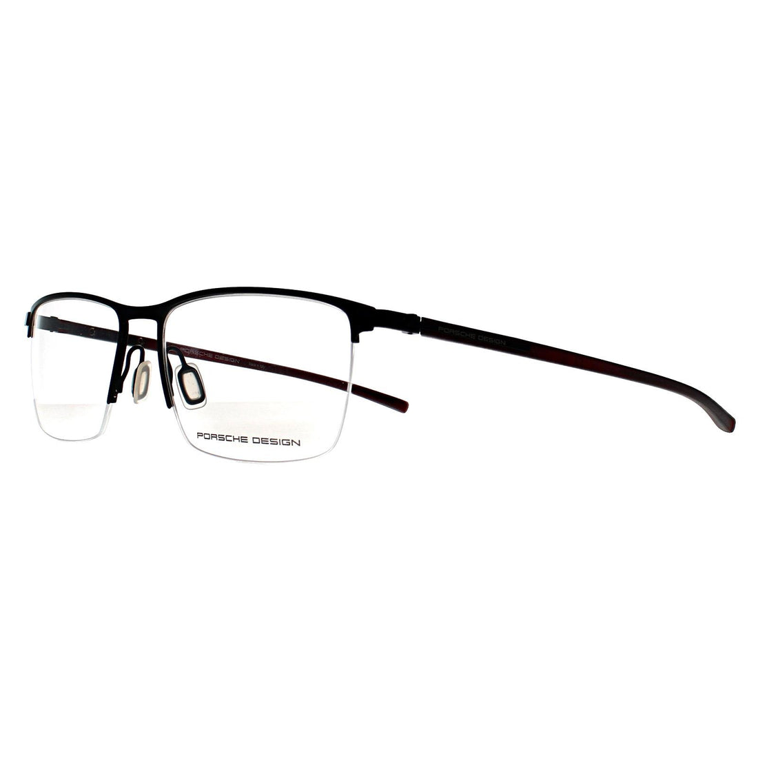 Porsche Design Glasses Frames P8371 A Dark Ruthenium & Matte Red Crystal Men