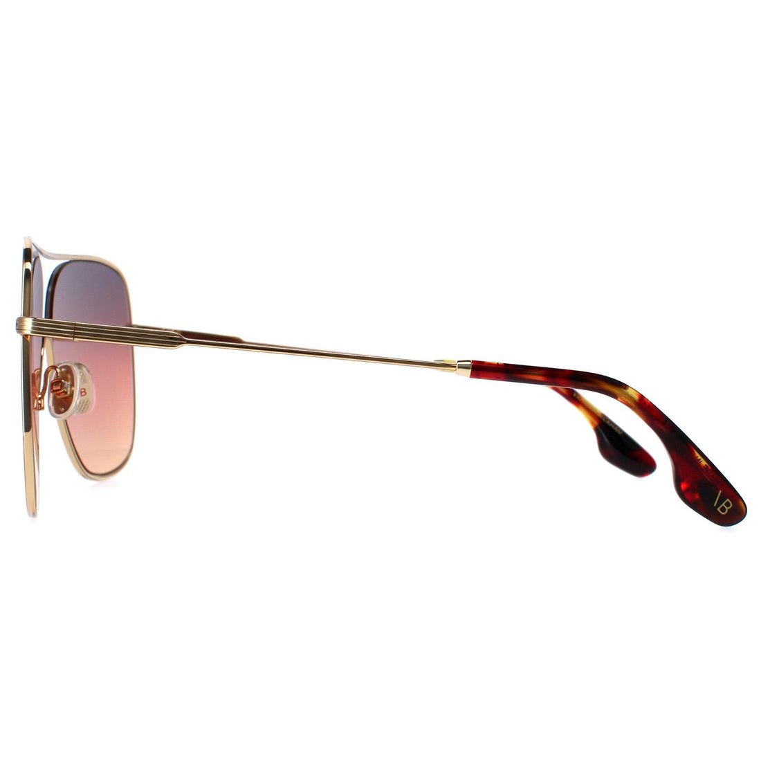 Victoria Beckham Sunglasses VB132S 711 Gold Brown Gradient