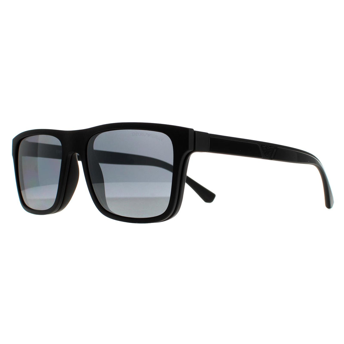 Emporio Armani Sunglasses EA4115 58011W Matte Black Clear with Sun Clip-ons