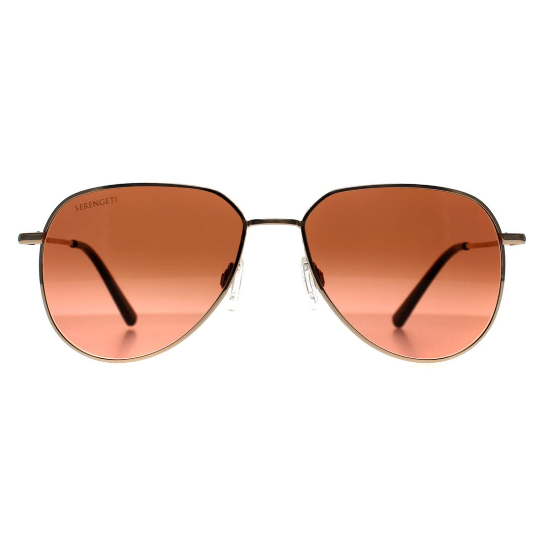 Serengeti Sunglasses Haywood Small SS544006 Shiny Rose Gold Drivers Gradient