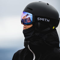 Smith Ski Goggles I/O Mag 0JX 4B Black ChromaPop Everyday Blue Mirror & CP Storm Blue Sensor Mirror