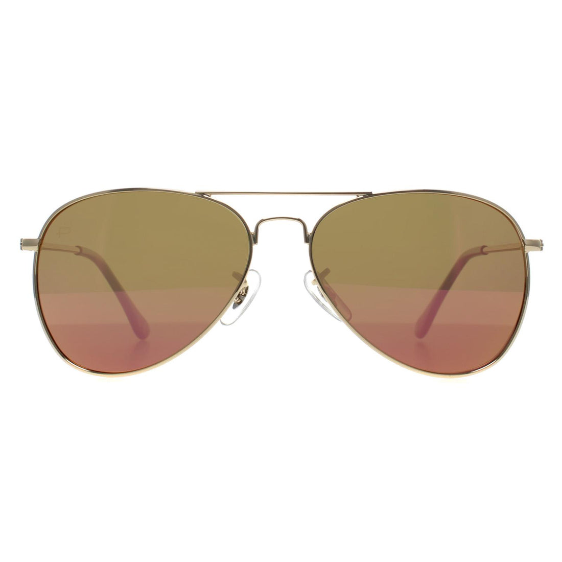 Prive Revaux Sunglasses Commando Mini J5G AI Champagne Gold Pink Mirror