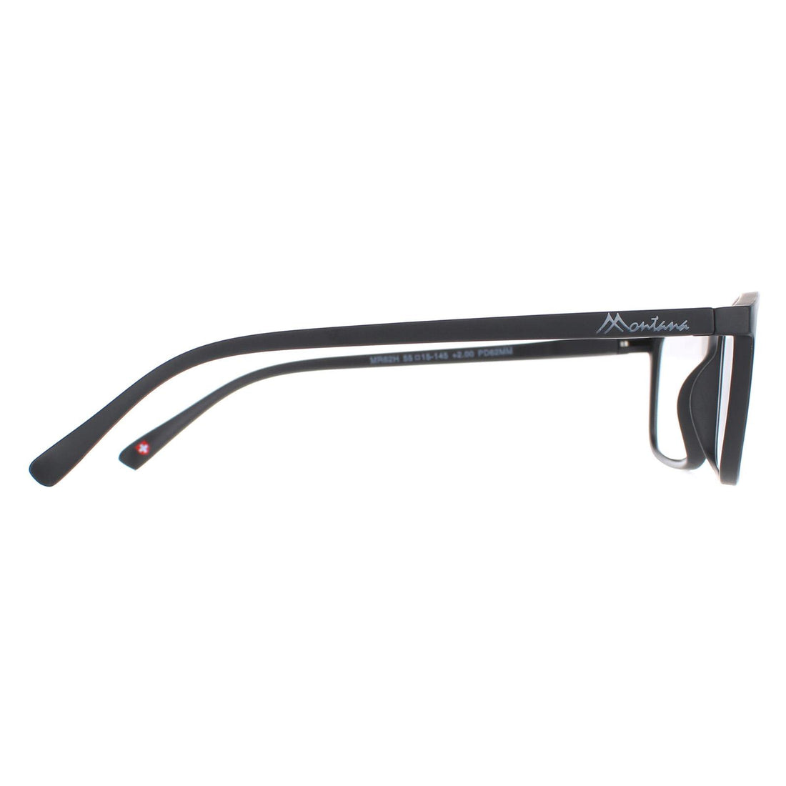 Montana Reading Glasses MR62H Matte Black Men Women +1.00