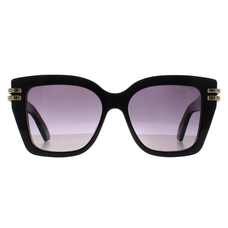 Dior Sunglasses Cdior S1I 10A1 Shiny Black Smoke Gradient