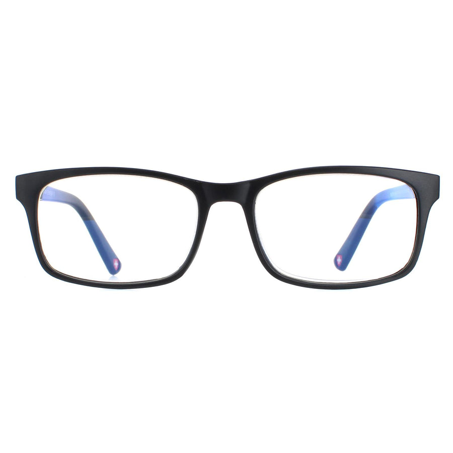 Montana Reading Glasses BLF73 Matte Black Blue Light Block +2.00