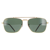 Ray-Ban RB3636 New Caravan Sunglasses Gold Green 55