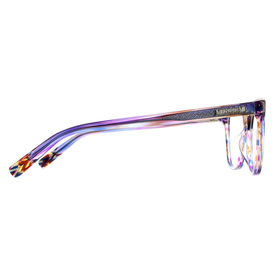 Missoni Glasses Frames MIS 0013 V43 Transparent Striped Purple Women