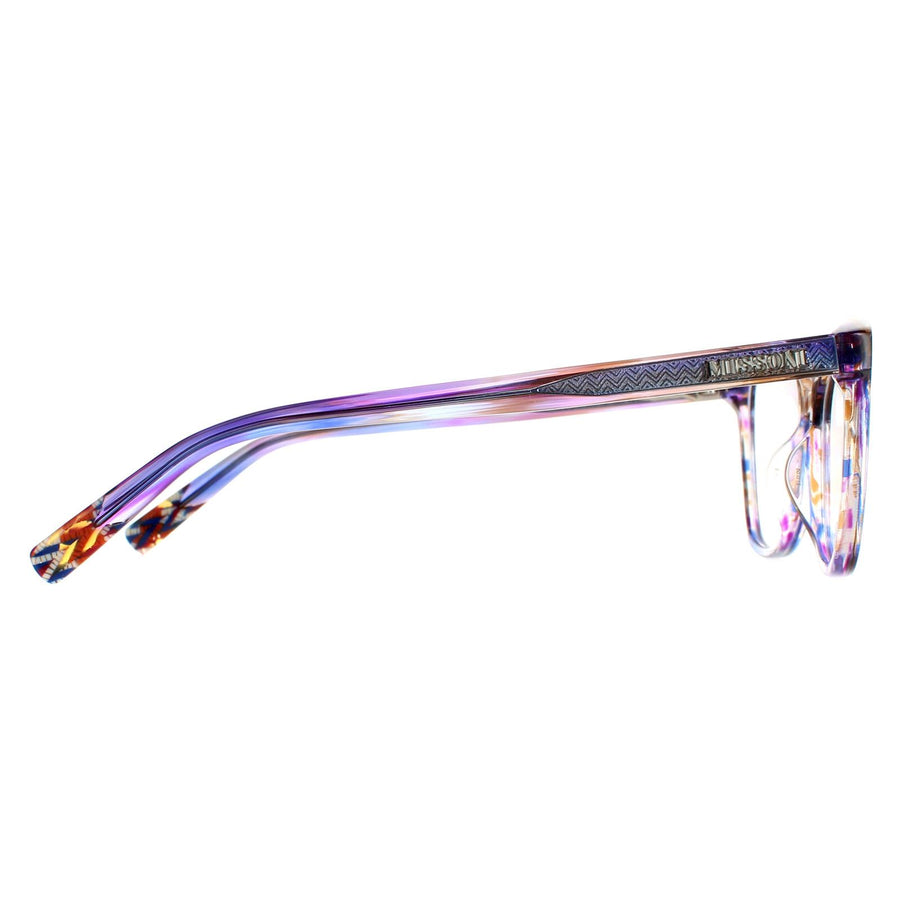 Missoni Glasses Frames MIS 0013 V43 Transparent Striped Purple Women