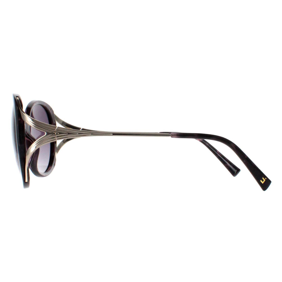 INVU Sunglasses B2117 C Dark Tortoise Purple Demi Gold Purple Polarized