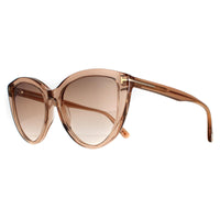 Tom Ford Sunglasses FT0915 Isabella 45G Shiny Light Brown Brown Mirror