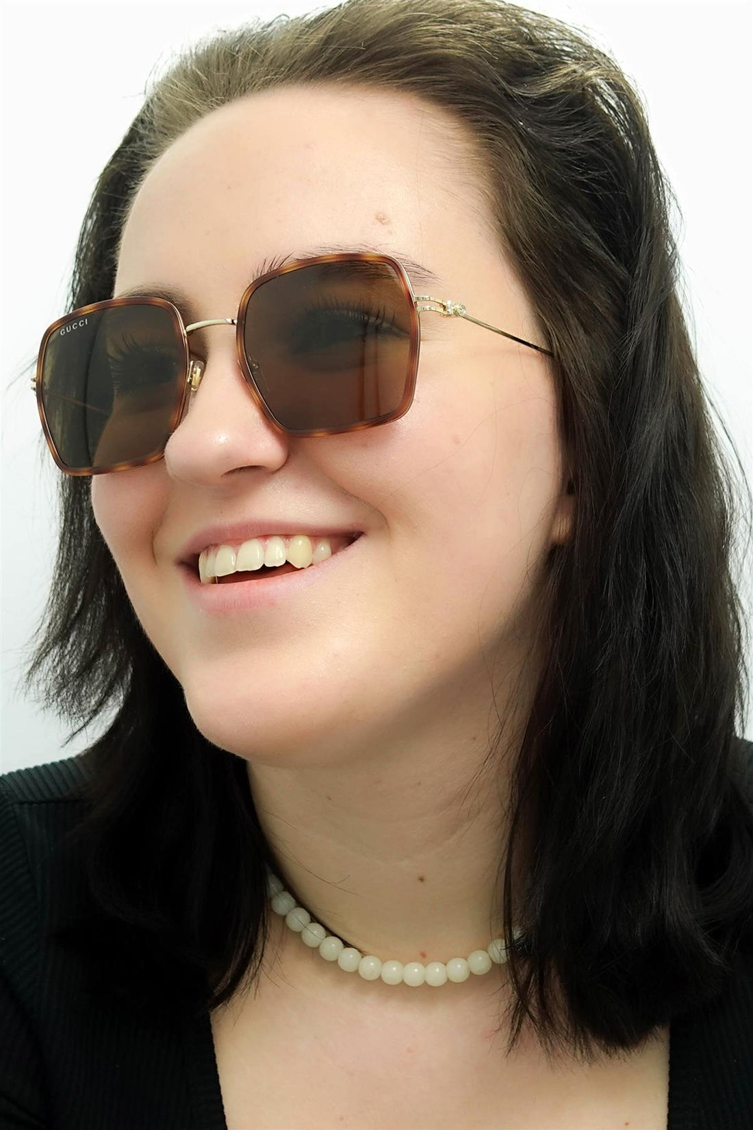 Gucci Sunglasses GG1848S 002 Havana Gold Brown