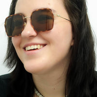 Gucci Sunglasses GG1848S 002 Havana Gold Brown