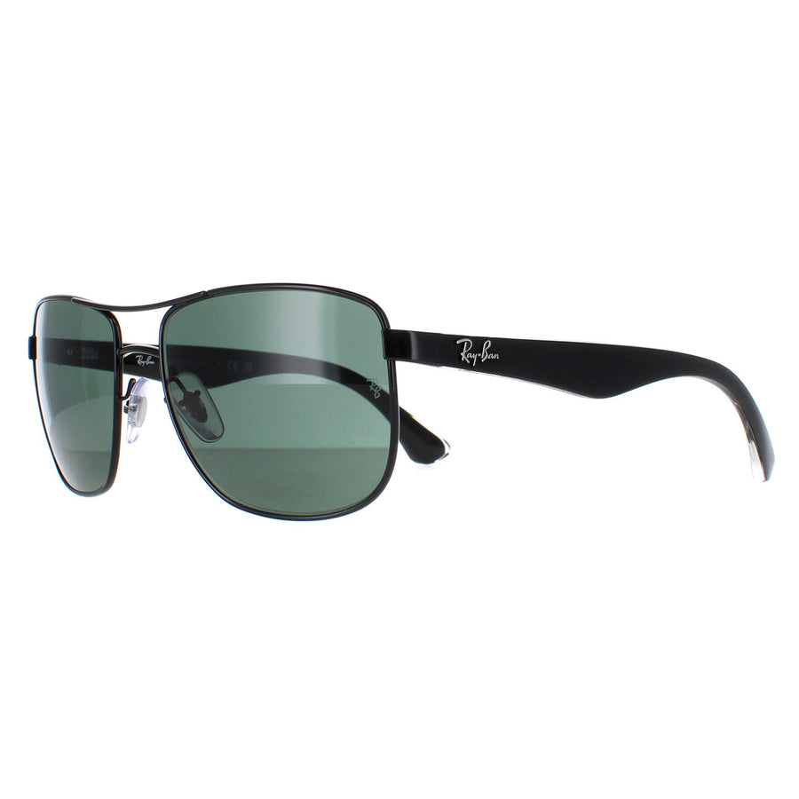 Ray-Ban Sunglasses 3533 002/71 Black & Transparent Green
