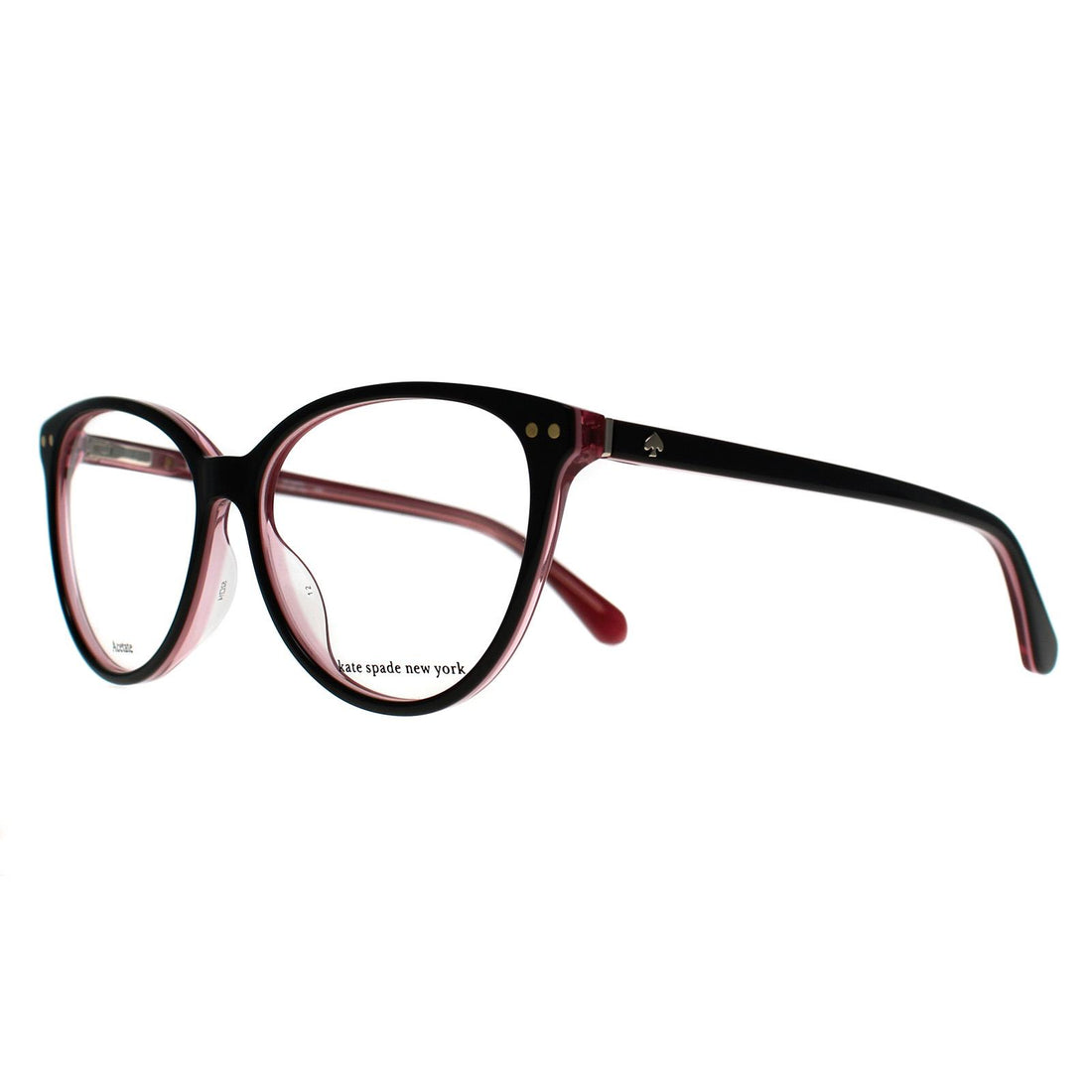 Kate Spade Glasses Frames Thea 807 Black Transparent Pink Women