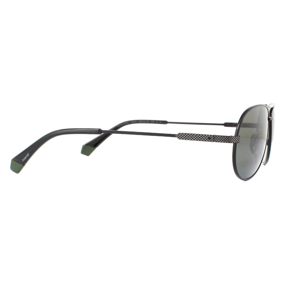 Polaroid Sunglasses PLD 2100/S/X 003 UC Matte Black Green Polarized