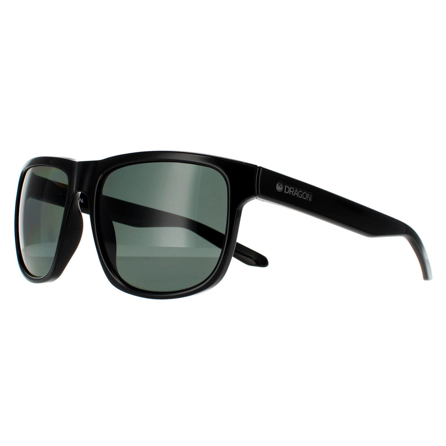 Dragon Sunglasses Sesh 41239-001 Shiny Black Lumalens Smoke Polarized
