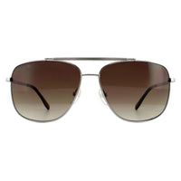Lacoste L188S Sunglasses Light Gunmetal / Brown