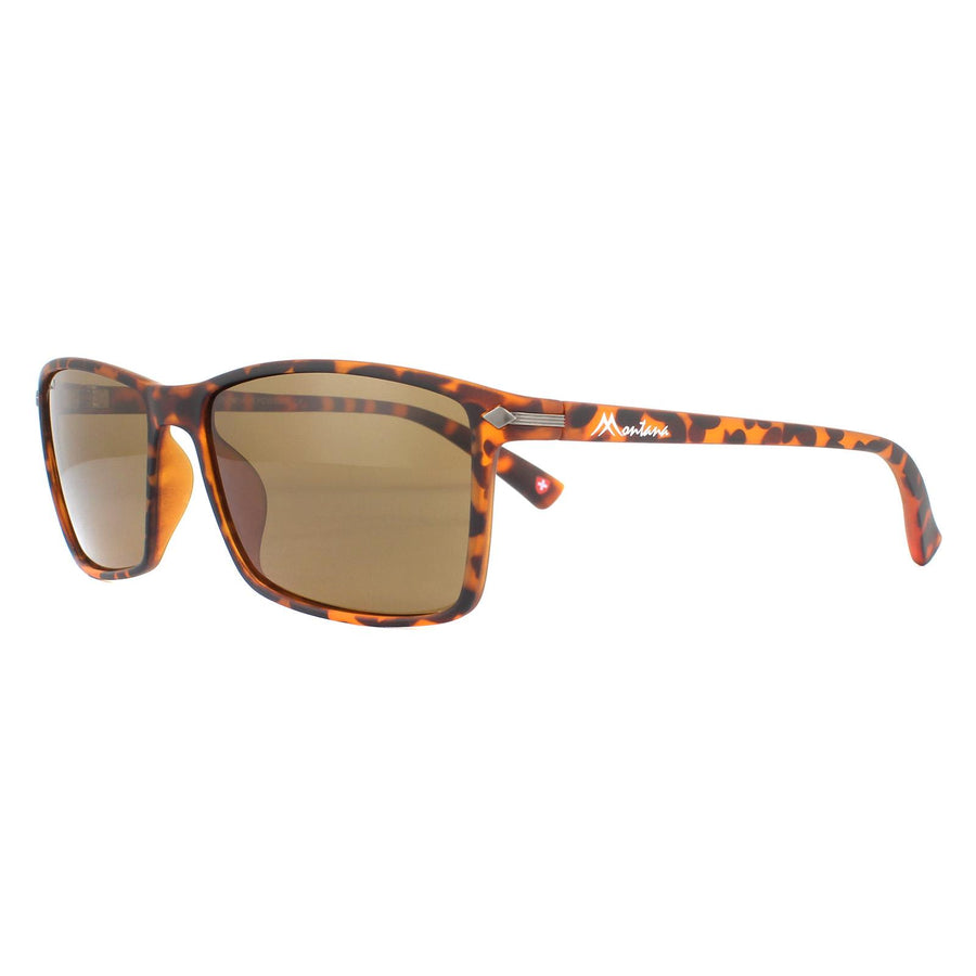 Montana Sunglasses MP51 D Brown Turtle Rubbertouch Brown Polarized