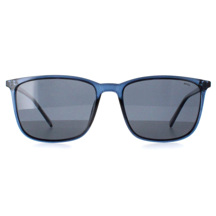 INVU Sunglasses B2125 D Transparent Crystal Blue Dark Blue Polarized