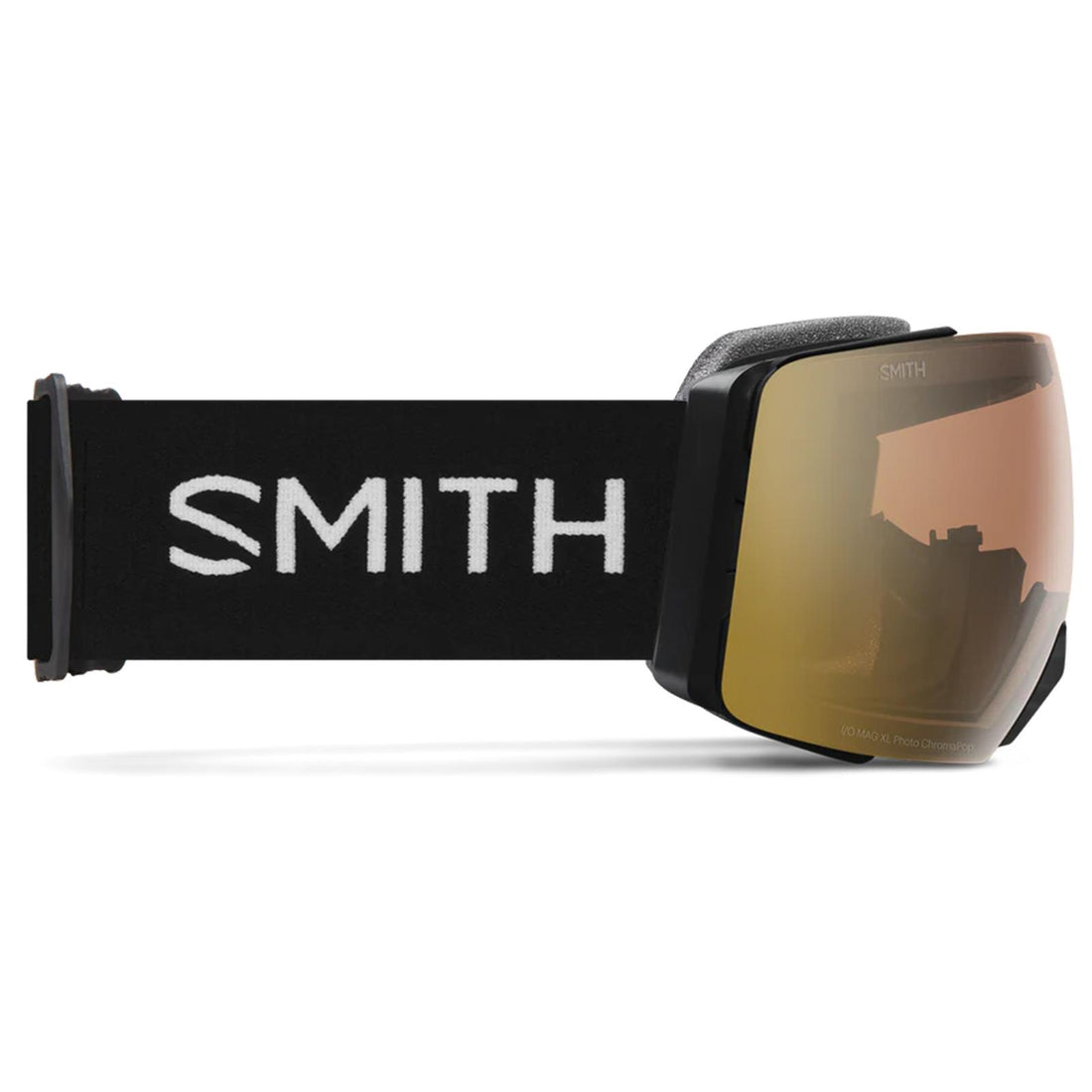 Smith Ski Goggles I/O Mag XL 0JX 4O Black ChromaPop Pro Photochromic Gold Mirror & CP Storm Blue Sensor Mirror