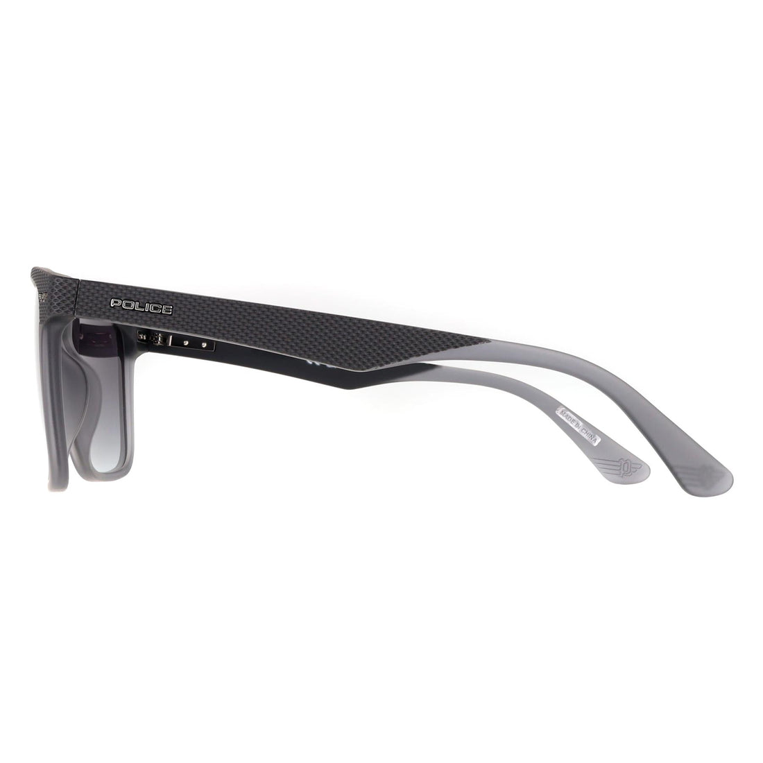 Police Sunglasses SPLE02 Gator 2 968P Matte Dark Grey Smoke Gradient