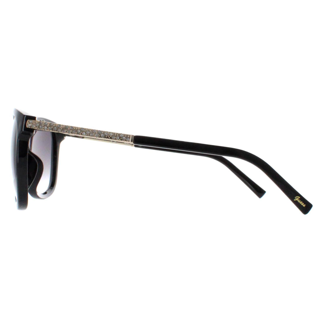 Guess Sunglasses GF0394 01B Shiny Black Smoke Gradient