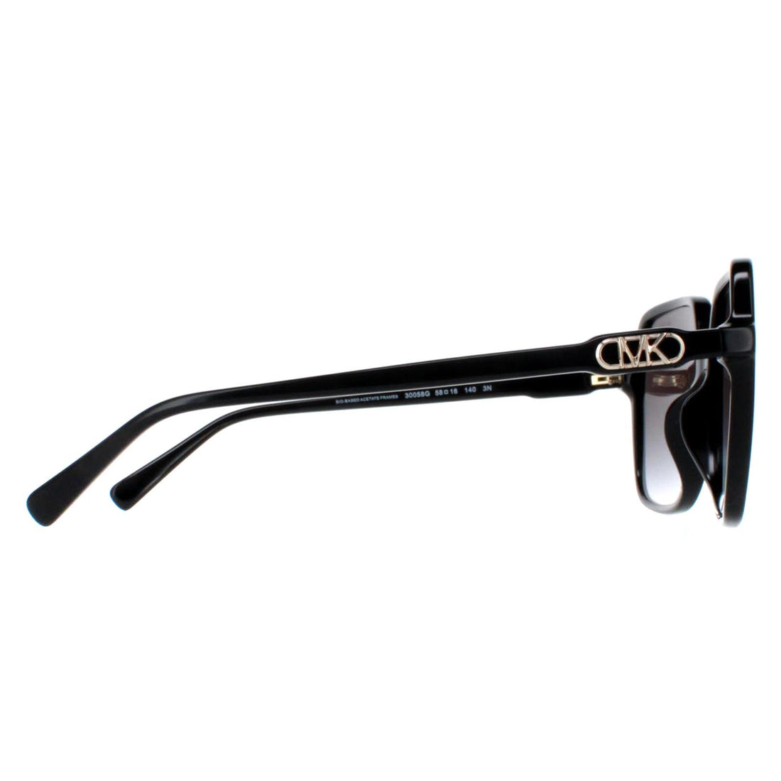 Michael Kors Sunglasses MK2196U Jasper 30058G Black Dark Grey Gradient