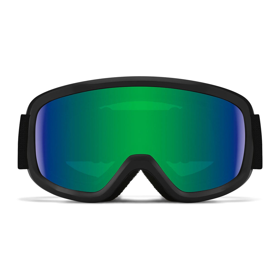 Smith Ski Goggles Snowday Jr 0DY C5 Black Green Sol-X Mirror