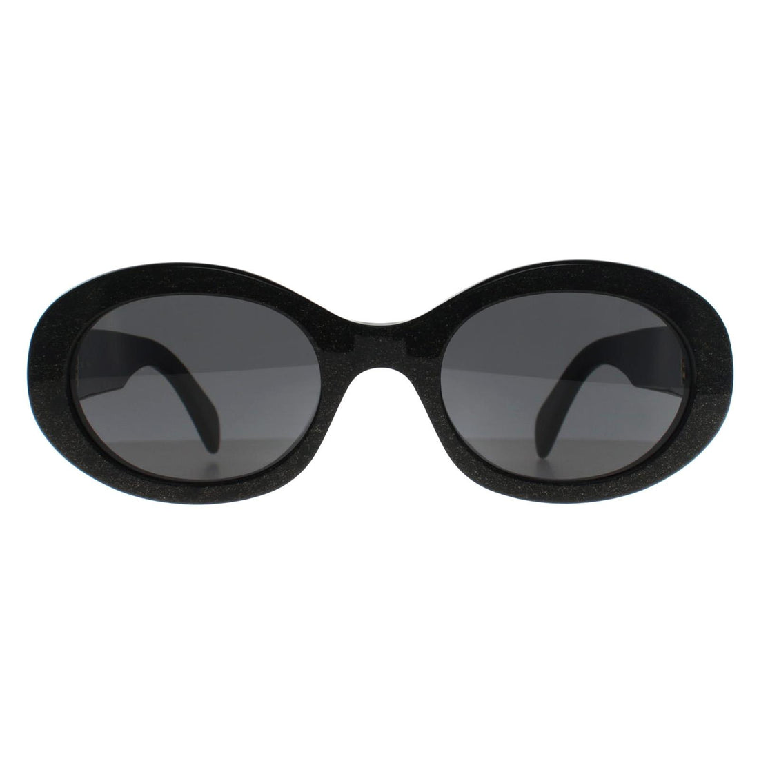 Celine Sunglasses CL40194U Triomphe 03A Sparkly Black with Gold Grey