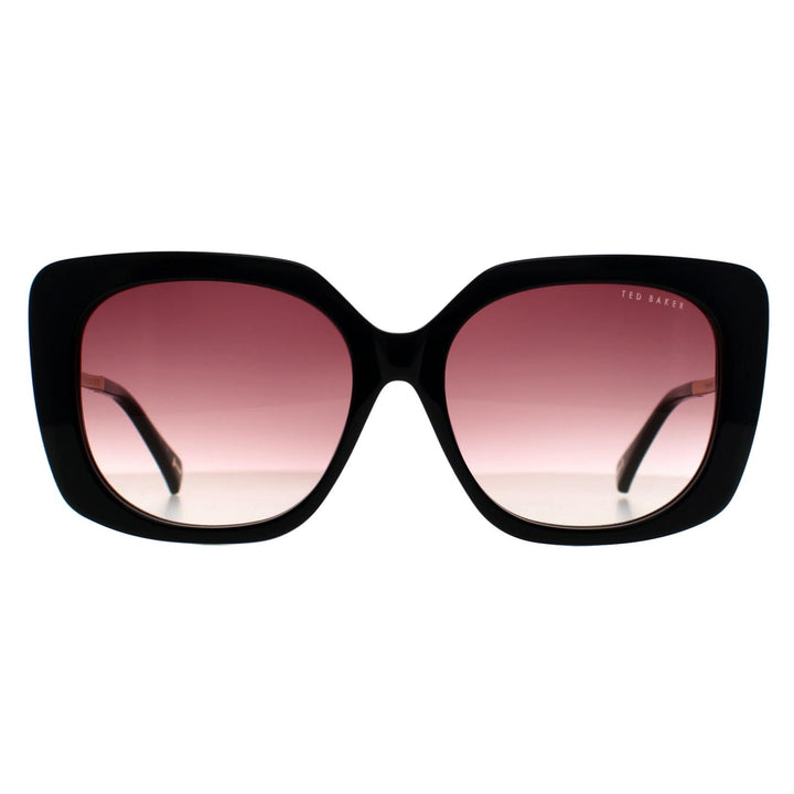 Ted Baker Sunglasses TB1732 Heather 001 Gloss Black Brown Gradient