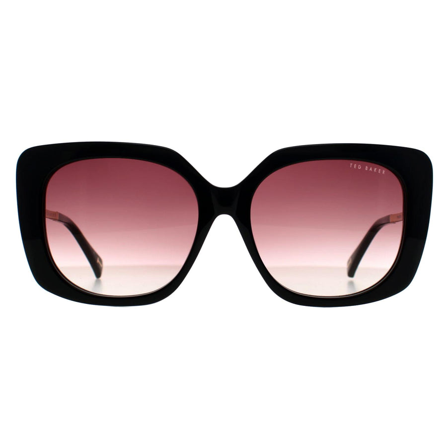 Ted Baker Sunglasses TB1732 Heather 001 Gloss Black Brown Gradient