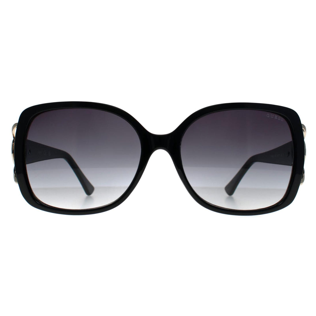 Guess Sunglasses GF6065 01B Shiny Black Grey Gradient