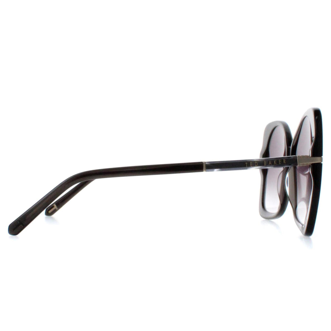 Ted Baker Sunglasses TB1668 Aniya 974 Gloss Crystal Dark Grey Grey Gradient