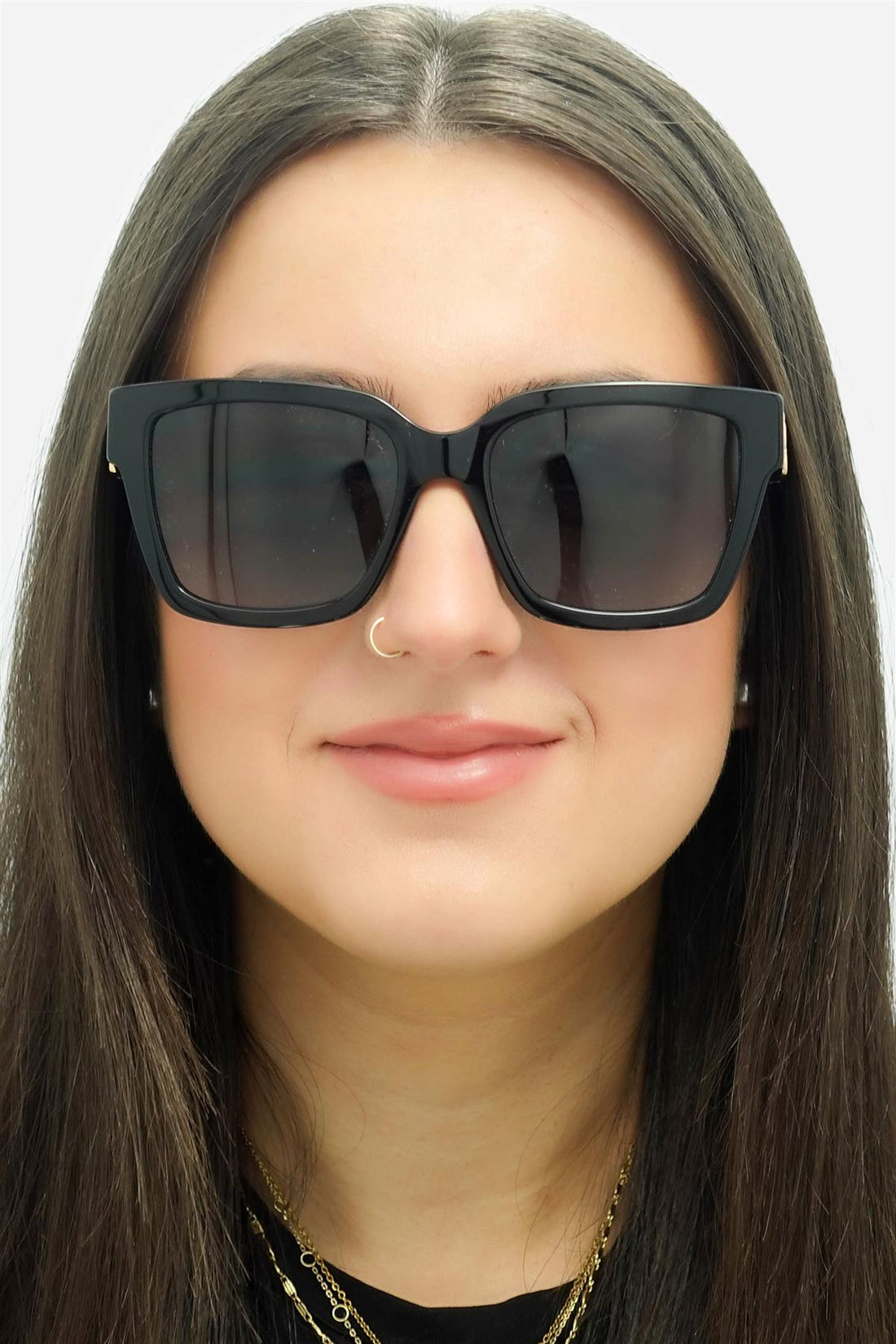 Hugo Boss Sunglasses BOSS 1744/S 807 9O Black Dark Grey Gradient