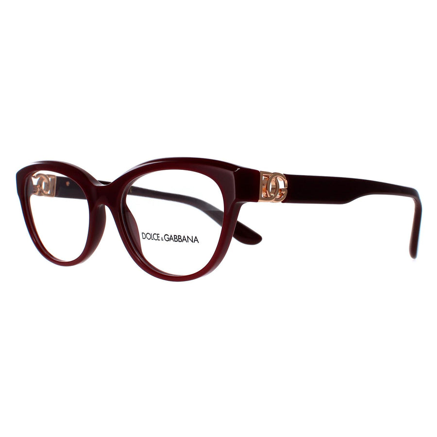 Dolce & Gabbana Glasses Frames DG3342 3091 Bordeaux Women 55mm