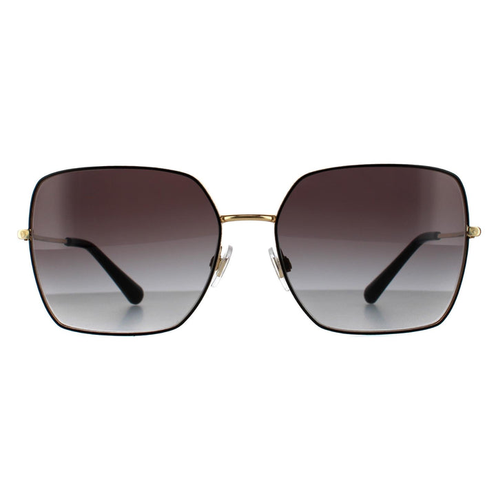 Dolce & Gabbana Sunglasses DG2242 13348G Black Gold Black Grey Gradient