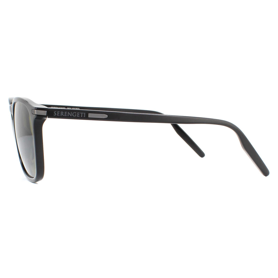 Serengeti Sunglasses Delio 8947 Shiny Black Green Mineral Polarized 555nm