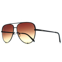 Quay Sunglasses High Key Extra Large 78615 Black Brown Yellow Gradient