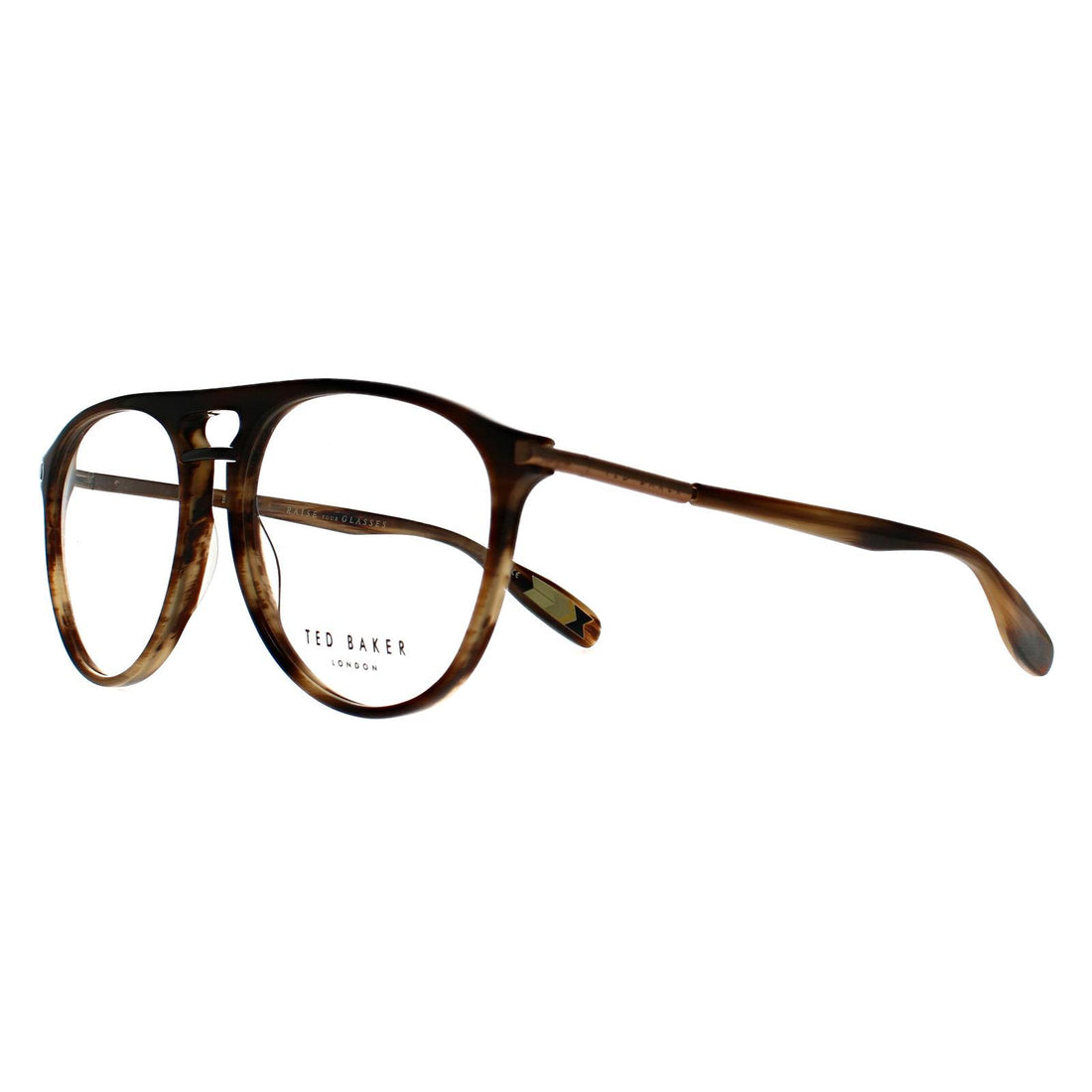 Ted Baker Glasses Frames TB8192 Keller 155 Brown Horn Men Women