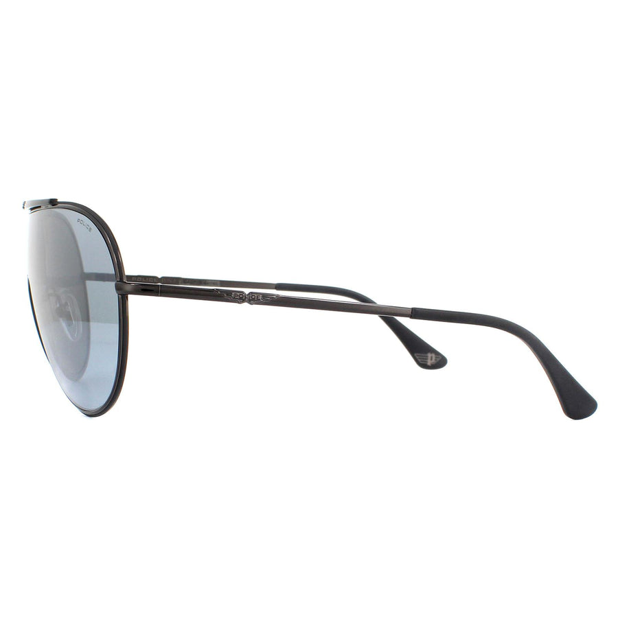 Police Sunglasses Origins 10 SPL964 F39X Ruthenium Smoke Mirror Silver