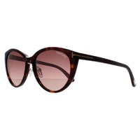Tom Ford Sunglasses 0345 Gina 52F Dark Havana Brown Gradient