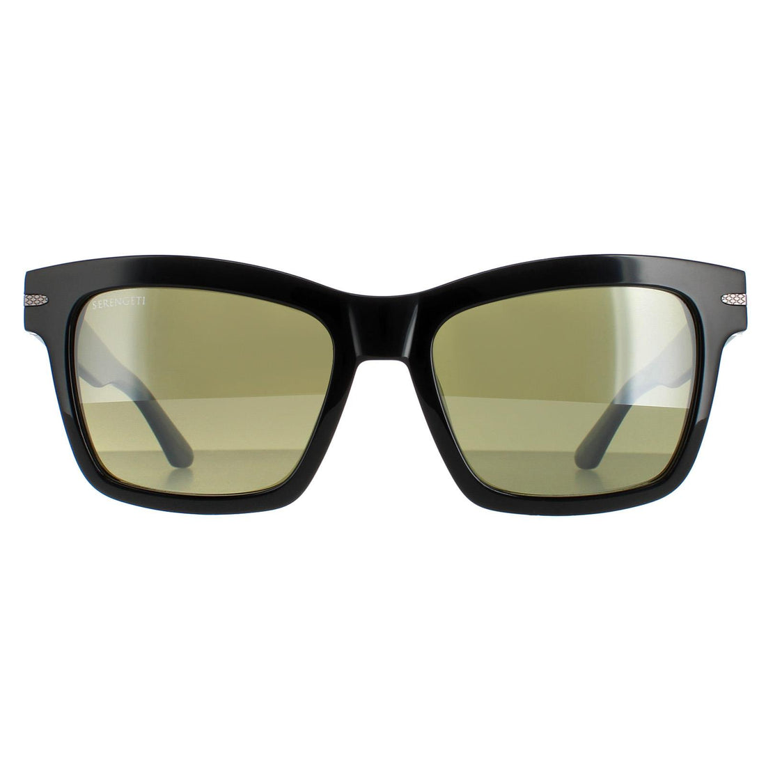 Serengeti Sunglasses Winona SS528001 Shiny Black Mineral Polarized Green 555nm