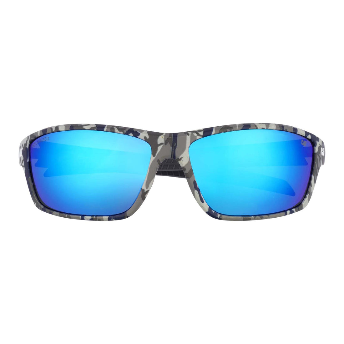 Caterpillar Sunglasses CTS-8020 119P Blue Camouflage Blue Mirror Polarized