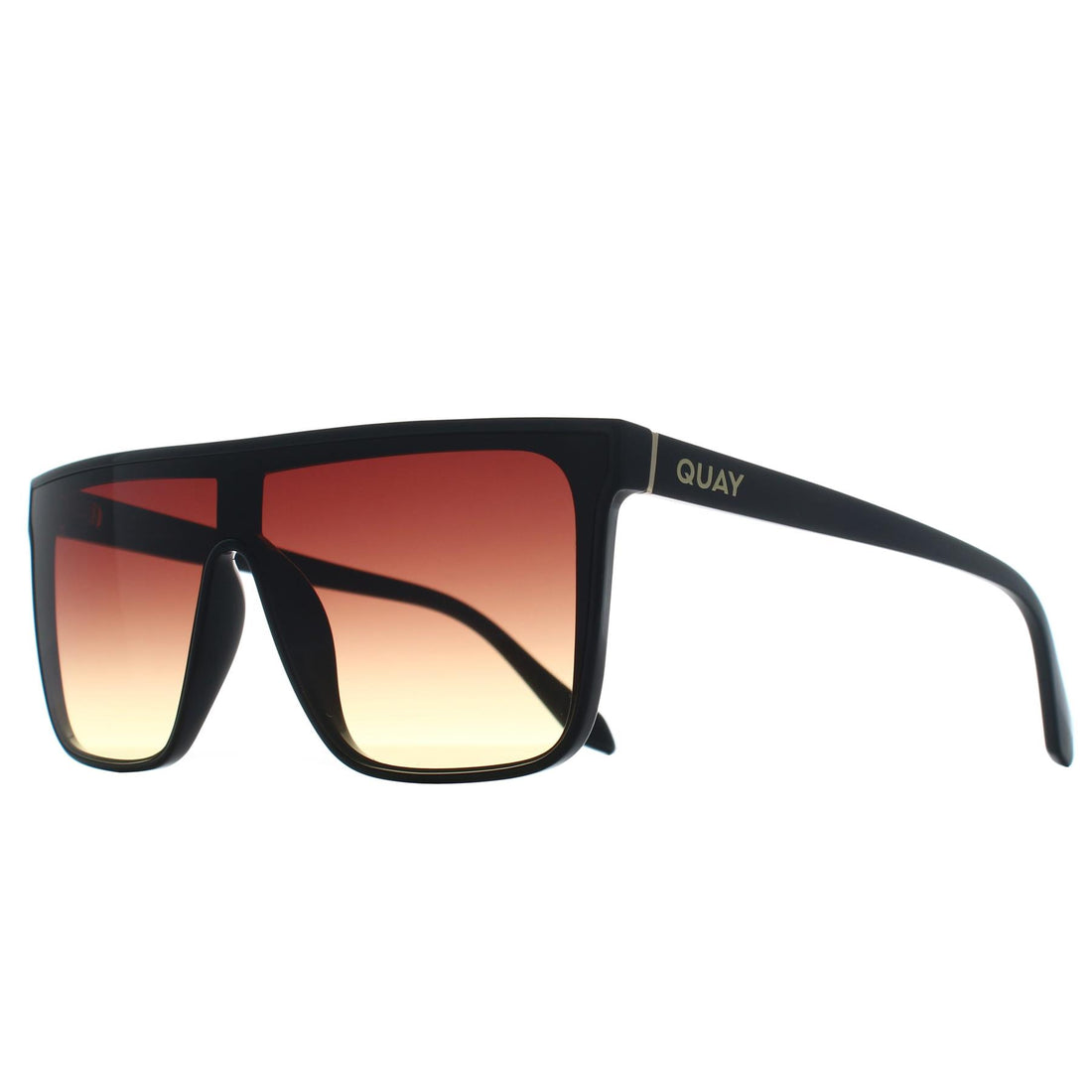 Quay Sunglasses Nightfall Medium 78598 Black Brown Yellow