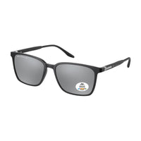 Montana Sunglasses MP186 A Matte Black Silver Mirror Polarized